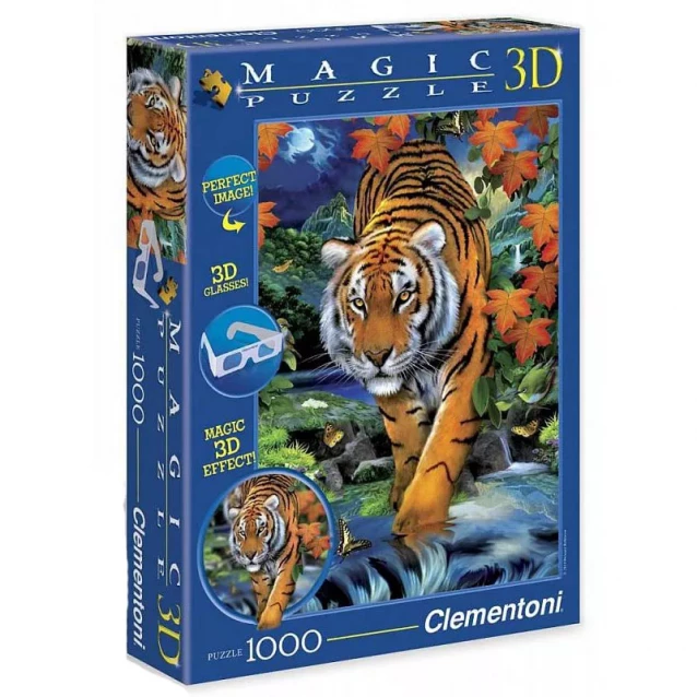 CLEMENTONI Пазл Тигр 3D 1000 їв. - 2