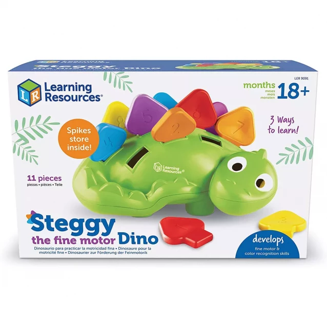 Набір-сортер LEARNING RESOURCES - Стеґґі динозаврик (LER9091) - 6