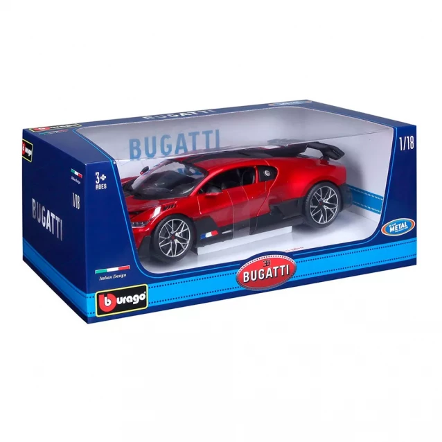 Автомодель Bburago Bugatti Divo красный металлик, 1:18 (18-11045R) - 7