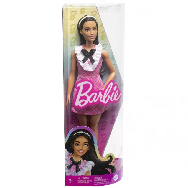 Кукла Barbie Модница в розовом платье с жабо (HJT06) - 2