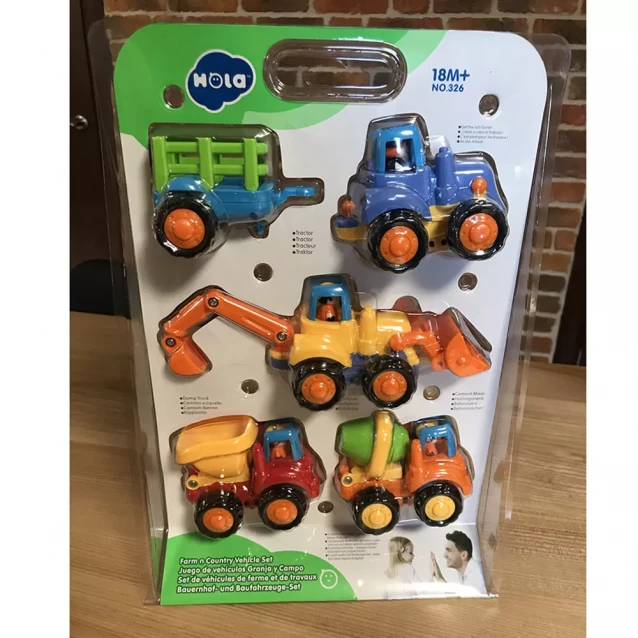 Набір машинок Hola Toys Фермерська техніка 4 шт. (326) - 3