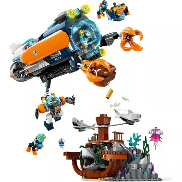 Конструктор LEGO City Подводная исследовательская субмарина (60379) - 4