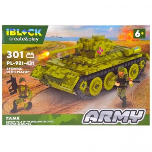 Конструктор Iblock Армія Танк 301 дет (PL-921-431) дитяча іграшка