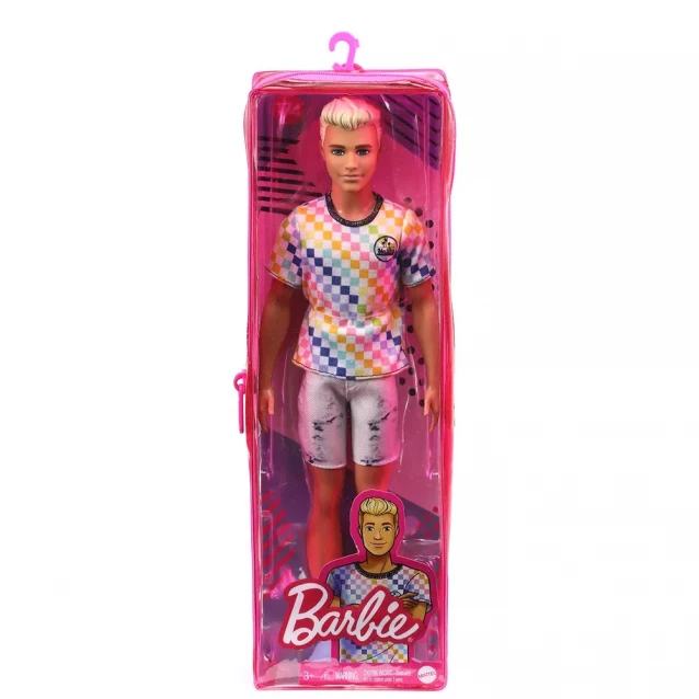 Лялька Barbie Модник Кен у клітчастій футболці (GRB90) - 2