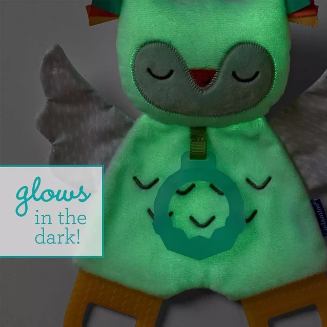 Іграшка з прорізувачем Infantino Совенятко світиться в темноті (302035) - 2