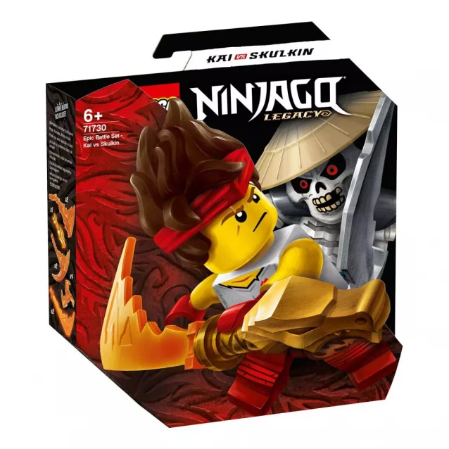Конструктор Lego Ninjago Грандиозная битва: Кай против Скалкина (71730) - 1