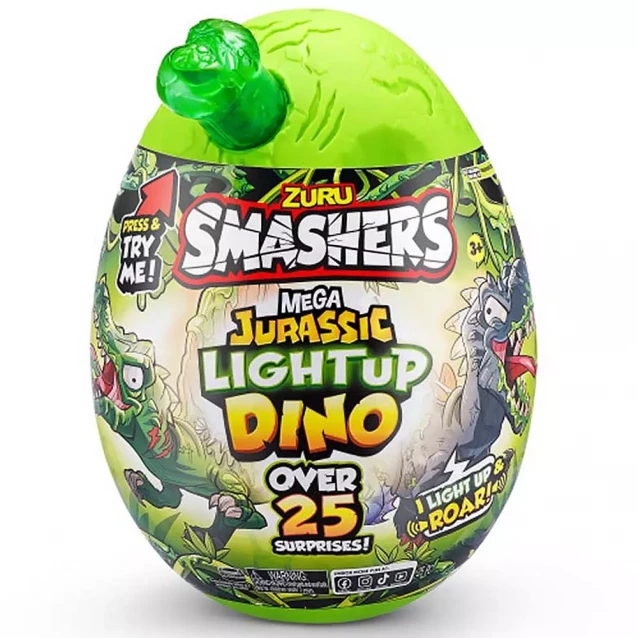 Игровой набор Smashers Mega Jurassic Light Up Dino Спинозавр (74108A) - 1