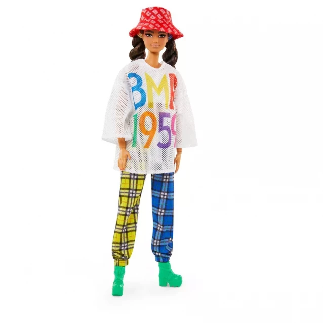 Колекційна лялька Barbie "BMR 1959" у футболці в сітку та шотландських штанах (GNC48) - 1