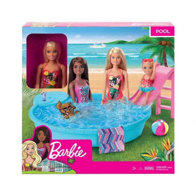 Лялька Barbie Розваги біля басейну (GHL91) - 7