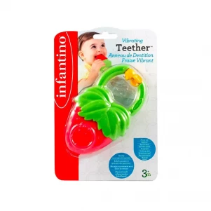 INFANTINO Прорізувач для зубів з вібрацією "Полуниця" дитяча іграшка