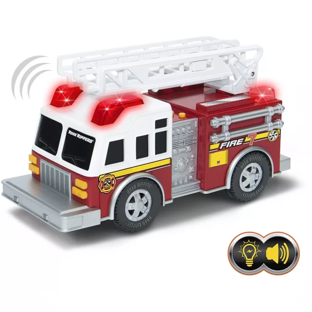 ROAD RIPPERS Игровая автомодель - Пожарная машина (световые и звуковые эффекты), батарейки в компл. - 3