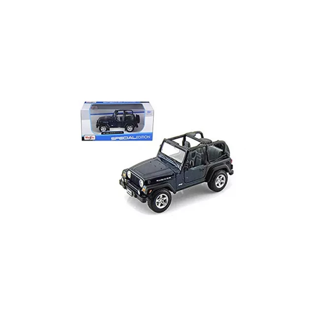 MAISTO Автомодель 1:24 Jeep Wrangler Rubicon синий - 2