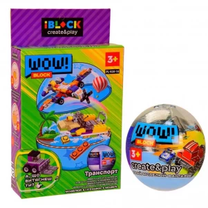 Конструктор Iblock WOW! Транспорт в асортименті (PL-920-16) дитяча іграшка