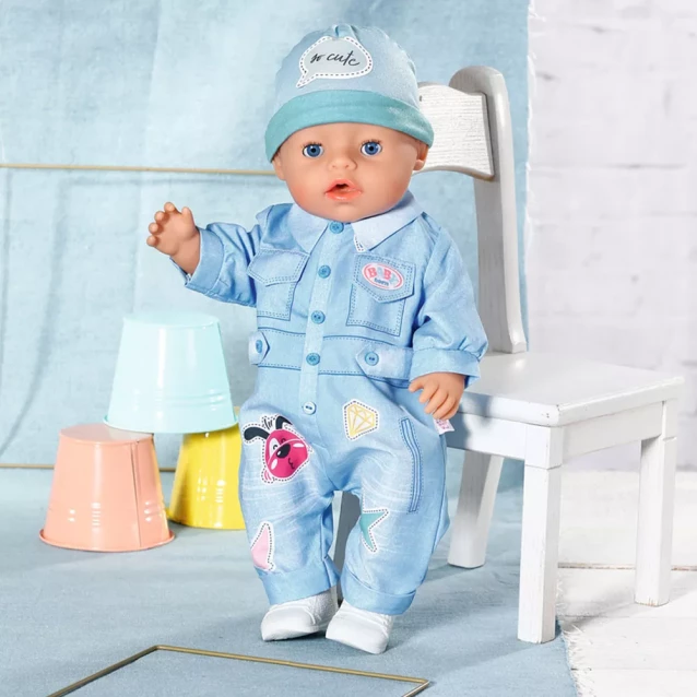 Набір одягу для ляльки Baby Born Джинсовий стиль (8325) - 6