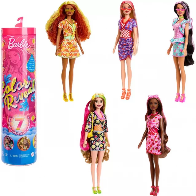 Лялька Barbie Color Reveal Фруктовий сюрприз в асортименті (HJX49) - 1