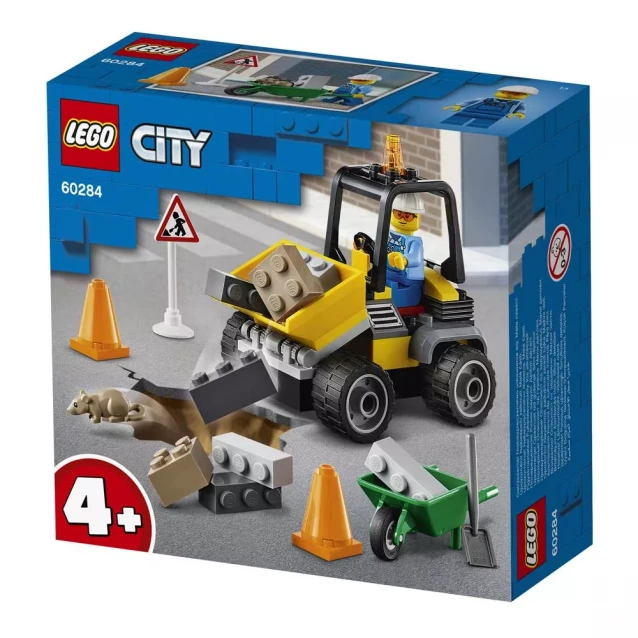 Конструктор Lego City Пікап для дорожніх робіт (60284) - 1