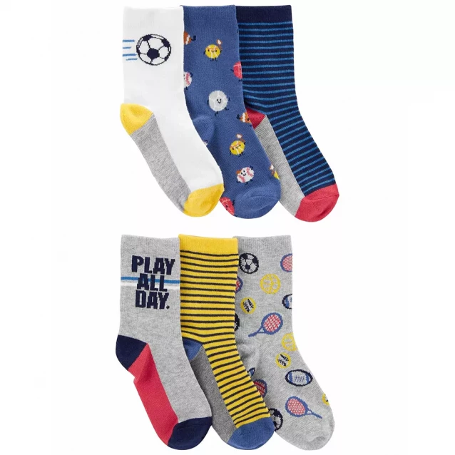 Шкарпетки Carter's для хлопчика 128-155 см 6 шт (3N108510_8-14) - 1