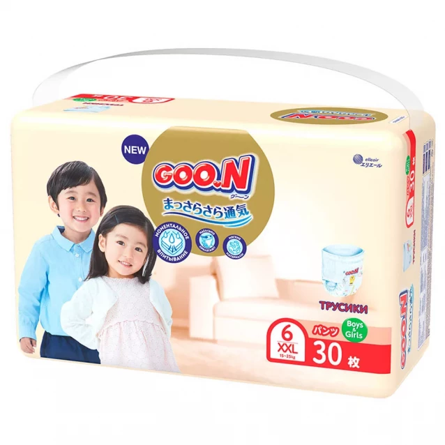 Трусики-подгузники Goo.N Premium Soft Размер 6XXL, 15-25 кг 30 ед (863230) - 2