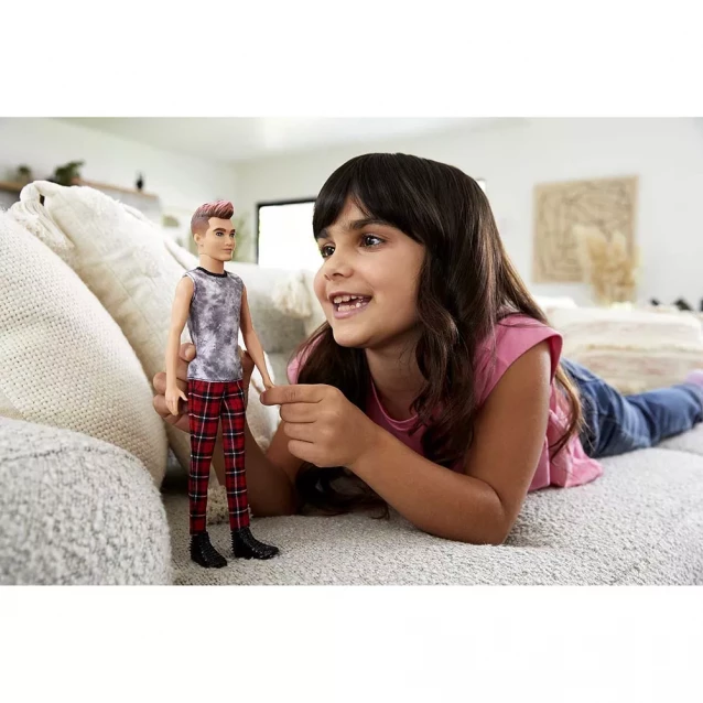 Лялька Barbie Модник Кен у клітчастих штанах (GVY29) - 5