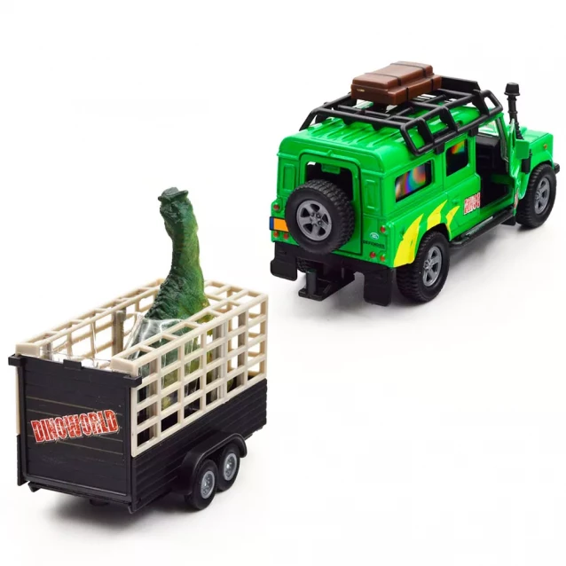 Автомодель TechnoDrive Land Rover з причепом і динозавром (520178.270) - 5