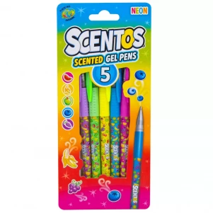 Набір ароматних гелевих ручок Scentos Неоновий коктейль 5 кольорів (12264) дитяча іграшка