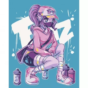 Картина за номерами Art Craft Style girl 40x50 см (10218-AC) дитяча іграшка