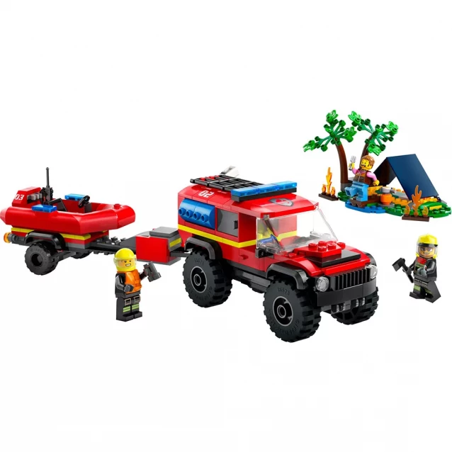 Конструктор LEGO City Пожежний позашляховик з рятувальним човном (60412) - 3