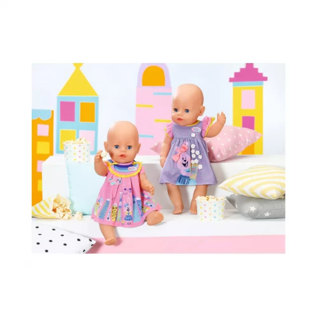 Одежда для куклы BABY BORN - МИЛОЕ ПЛАТЬЕ (розовое) - 4
