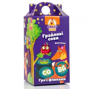 Гра Vladi-Toys Crazy Koko Грайливі сови Бачу слово! (VT8033-04) для малюків