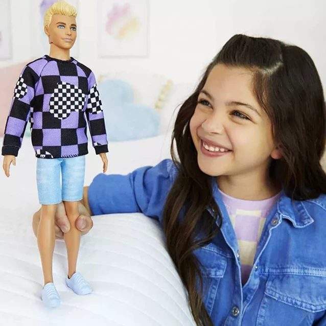Лялька Кен "Модник" у светрі в клітинку Barbie - 6