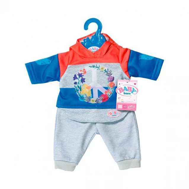 Одяг для ляльки Baby Born Трендовий спортивний костюм синій (826980-2) - 1