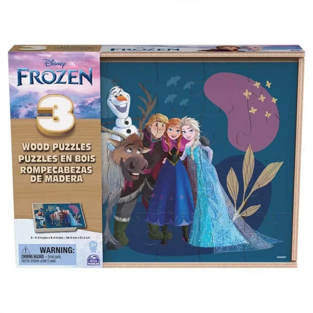 Пазл дерев’яний Disney 3в1 Frozen 21x28 см (SM98297/6066795) - 6