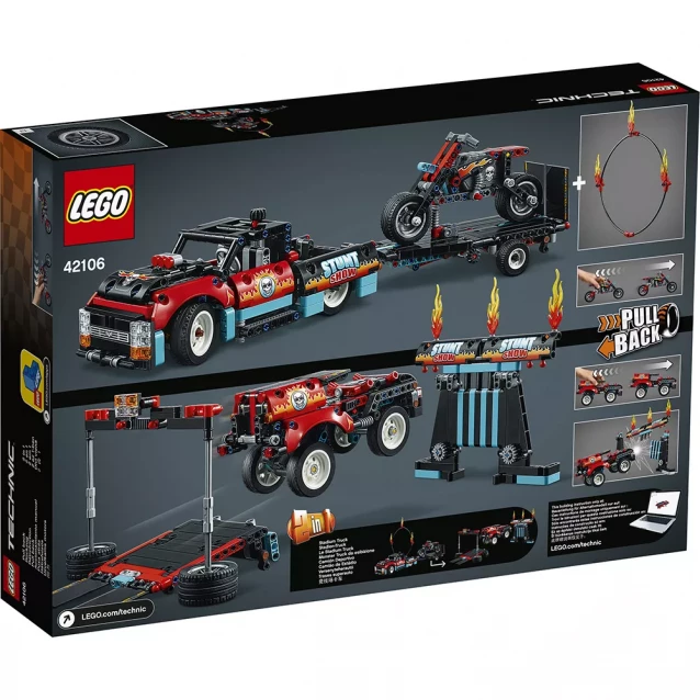 Конструктор LEGO Technic Каскадерский грузовик и мотоцикл (42106) - 3