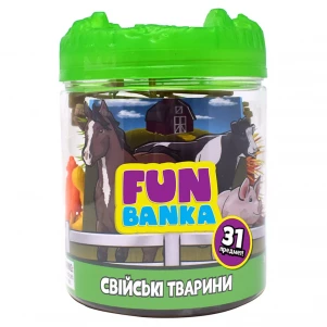 Ігровий міні-набір Fun Banka Свійські тварини (320386-UA) дитяча іграшка