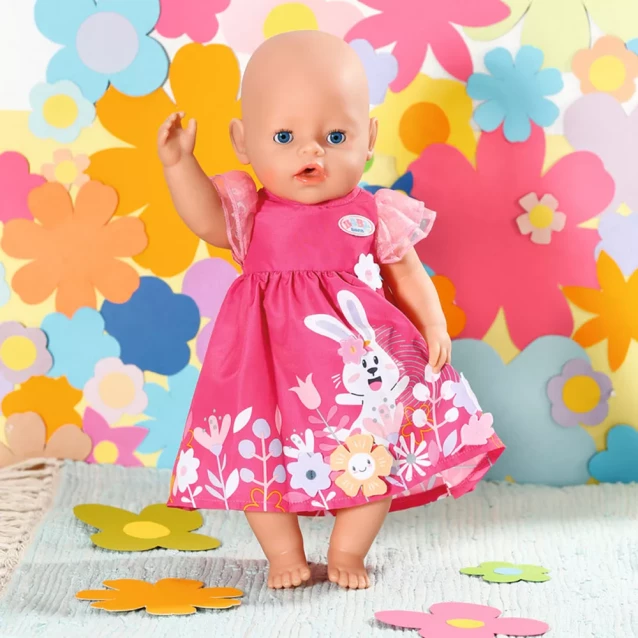Одяг для ляльки Baby Born Сукня з квітами 43 см (832639) - 6