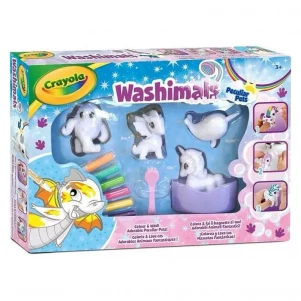 Набір для творчості Crayola Washimals Казкові тварини з ванною (25-7191) дитяча іграшка