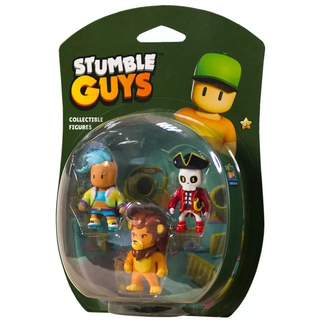 Набір фігурок Stumble Guys Велоцит, Леонідас, Капітан Нохарт (SG2020-2) - 1