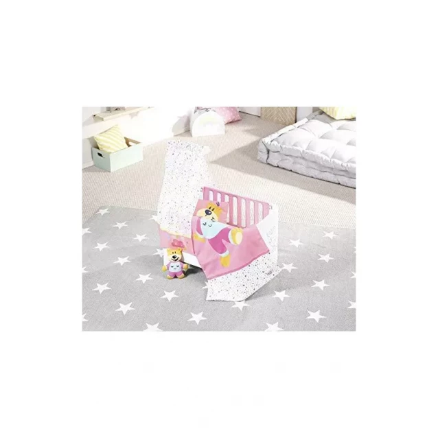 ZAPF Кроватка для куклы BABY BORN - Спокойной ночи (звук, с игрушкой и постельным бельем) - 6