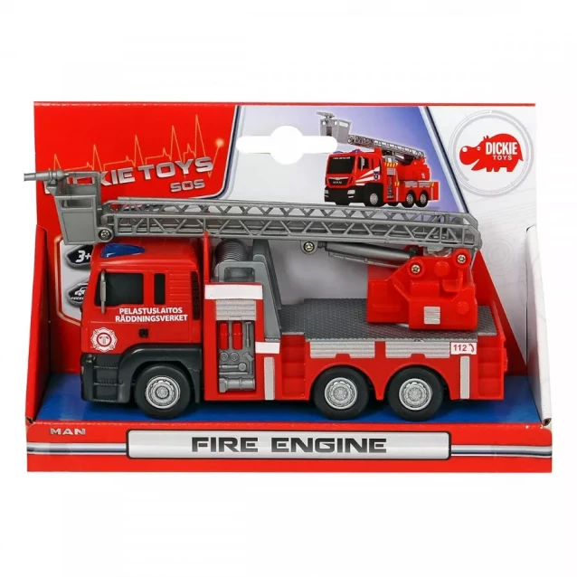 DICKIE TOYS Пожарная машина MAN с подвижными частями, 2 вида, 3 - 4