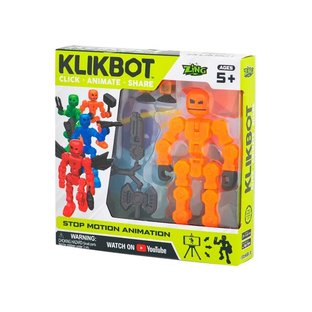 STIKBOT & KLIKBOT Фигурка для анимационного творчества (оранжевый) - 2