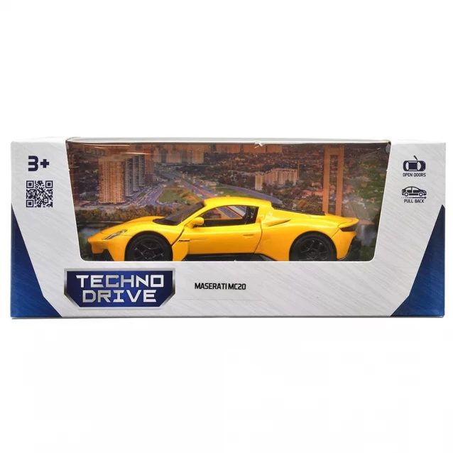 Автомодель TechnoDrive Maserati MC20 жовтий (250340U) - 9