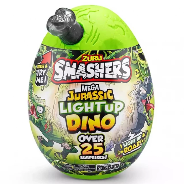 Ігровий набір Smashers Mega Jurassic Light Up Dino Ті-Рекс (74108B) - 1
