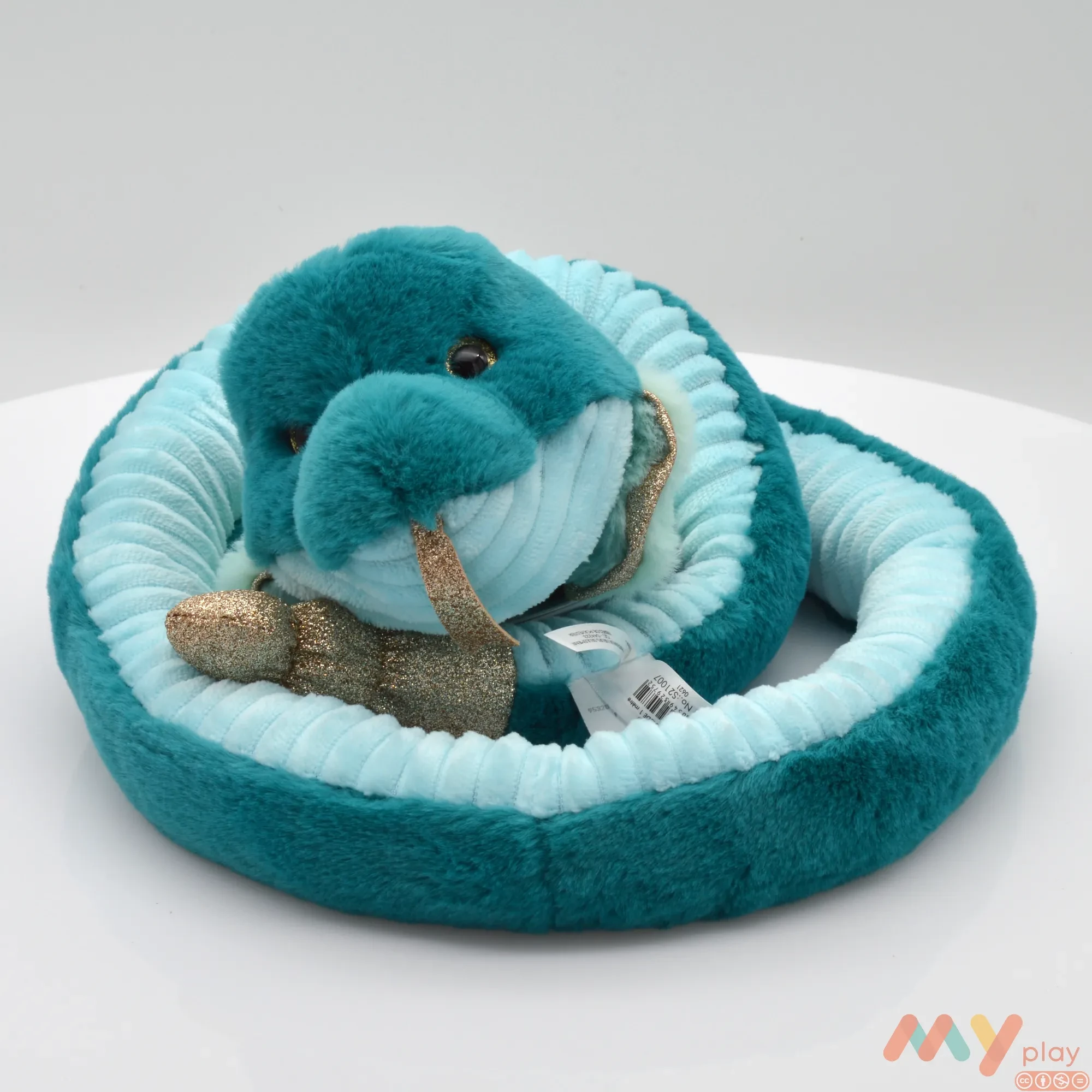 М'яка іграшка Doudou Смарагдова кобра 100 см (HO2975) - ФОТО в 360° - 1
