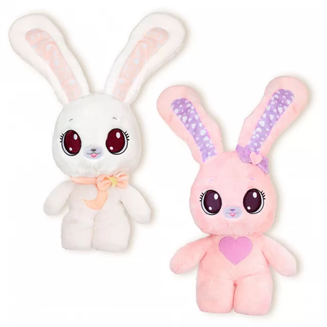 Мягкая игрушка Peekapets Кролик 28 см розовый (906778) - 5