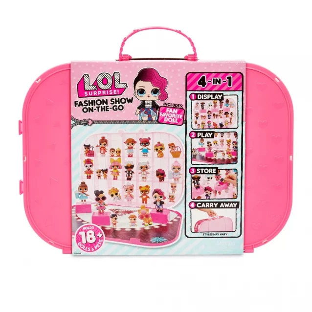 Кейс яскраво-рожевий та ексклюзивна лялька L.O.L. Surprise! серії Список Мод (562689) - 1