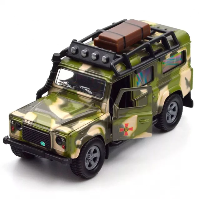 Автомодель TechnoDrive Land Rover Defender Мілітарі з причепом (520027.270) - 8