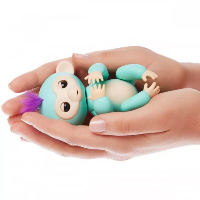 Fingerlings Двоколірна ручна мавпочка зелено-синя - 2