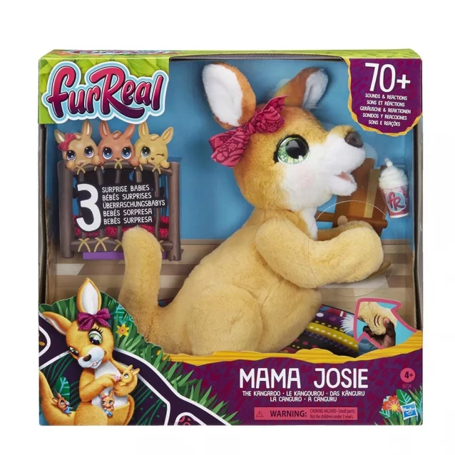 Інтерактивна іграшка FurReal Friends Кенгуру мама Джосі з дитинчатами (E6724) - 1