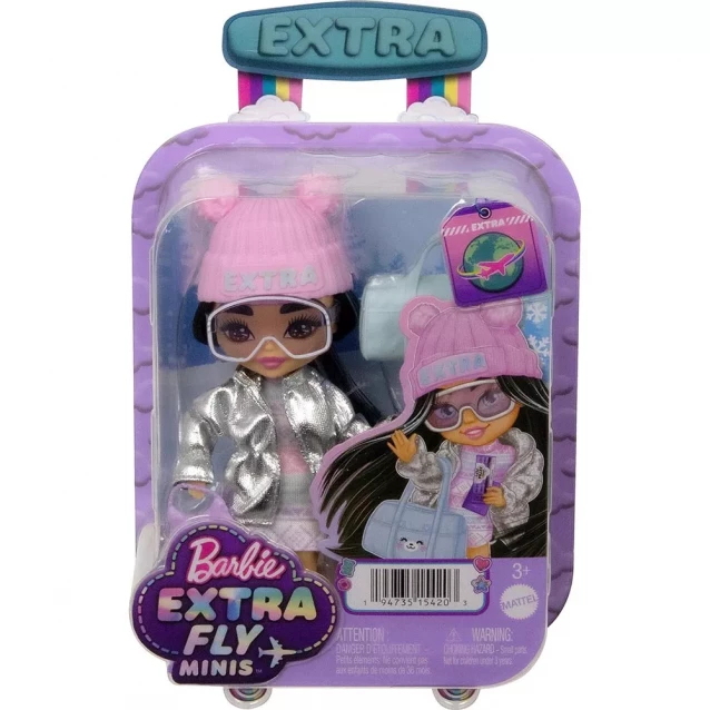 Лялька Barbie Extra Minis Fly Сніжна Леді (HPB20) - 2