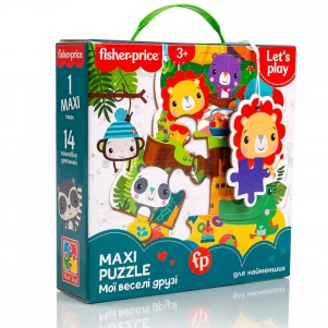 Пазл Vladi-Toys Fisher-Price Maxi puzzle Мої веселі друзі (VT1711-10) для малюків